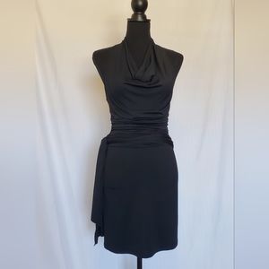 Draped Front Halter Neck Hot Kiss Small Dress